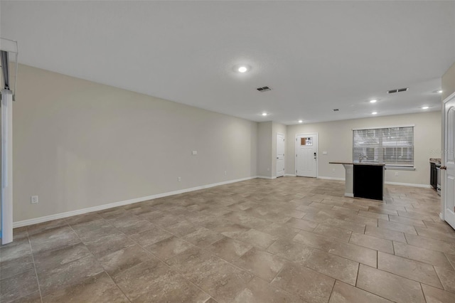 view of unfurnished living room