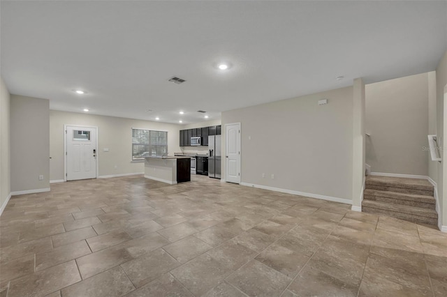 view of unfurnished living room