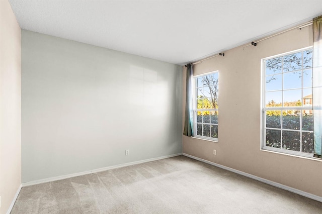 view of carpeted empty room