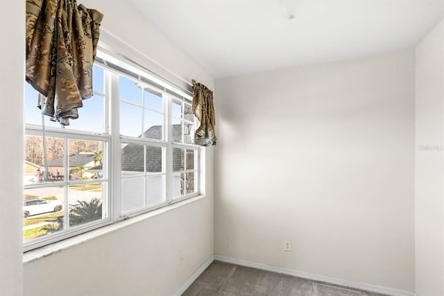 view of carpeted empty room