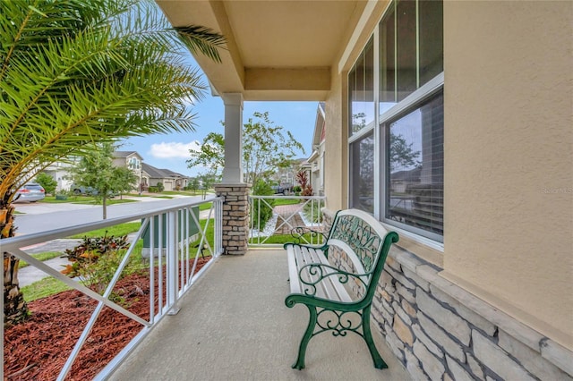 balcony with a porch