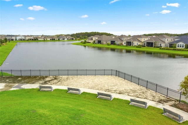 view of water feature