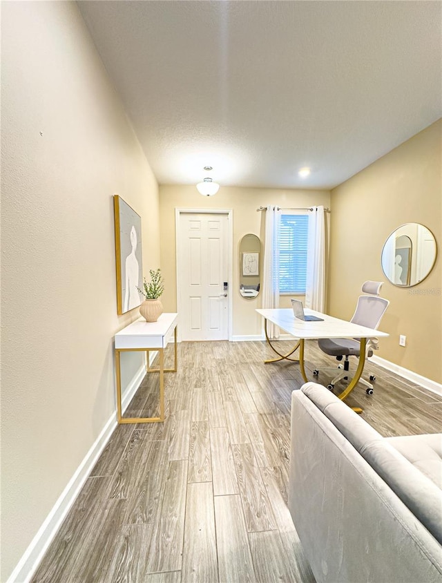 interior space featuring hardwood / wood-style flooring