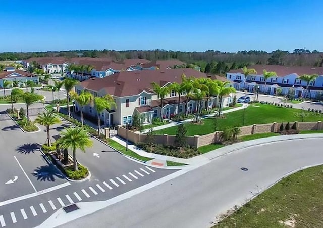 bird's eye view featuring a residential view