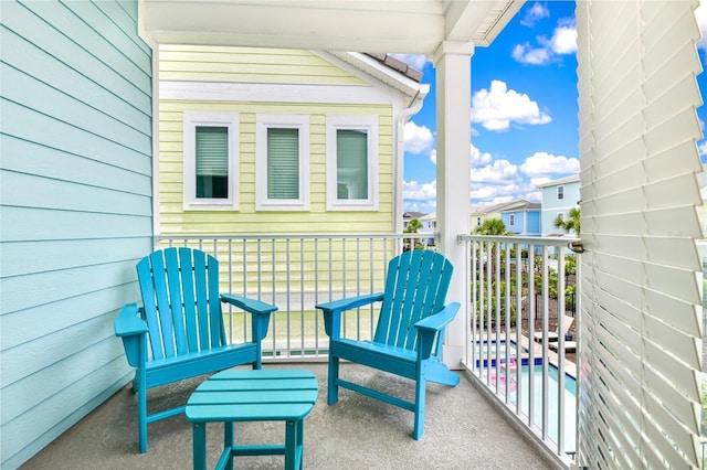 view of balcony