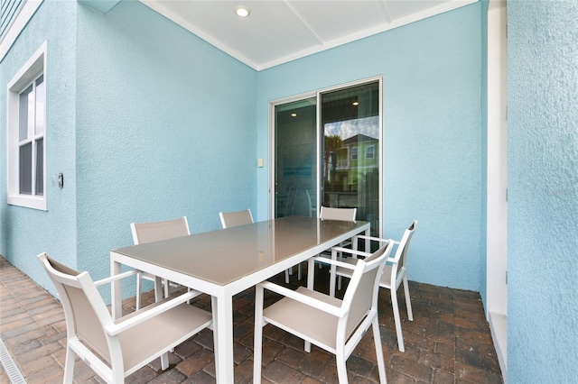 view of dining room