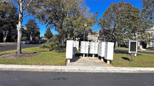 view of community with a mail area