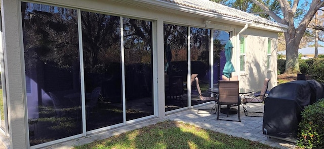 view of patio featuring area for grilling