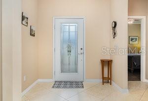 view of tiled entryway