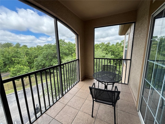 view of balcony