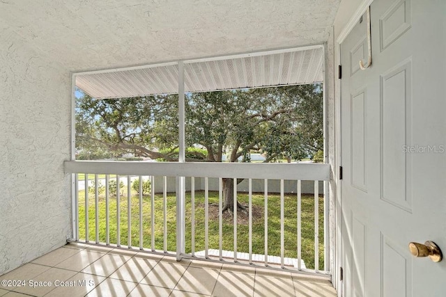 view of sunroom / solarium