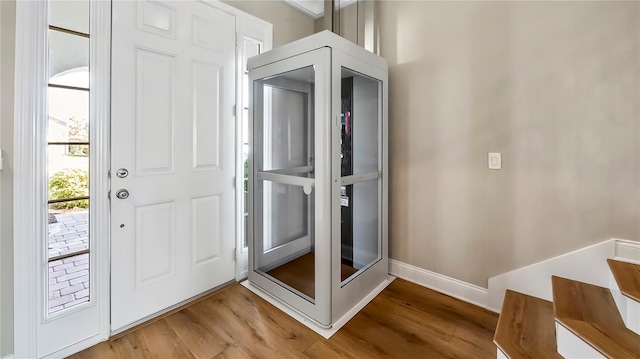 interior space featuring hardwood / wood-style flooring