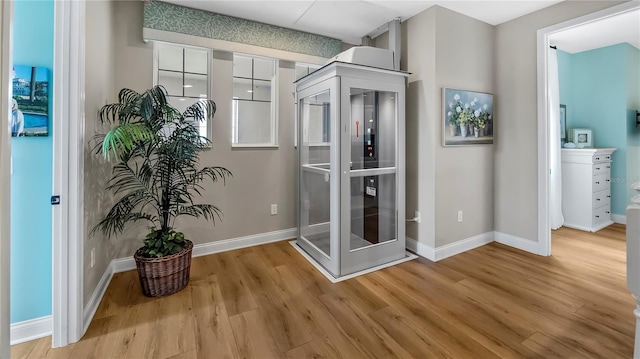 interior space featuring light hardwood / wood-style flooring