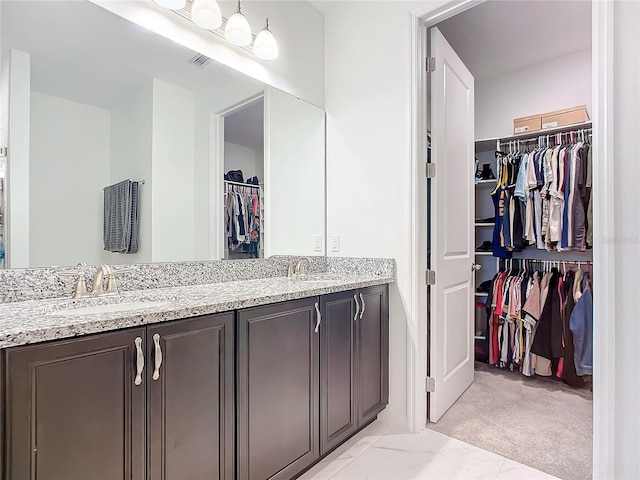 bathroom with vanity