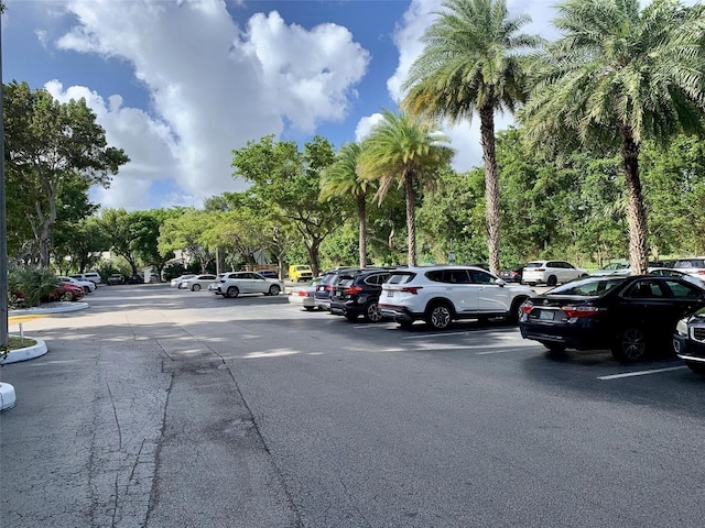 view of parking / parking lot