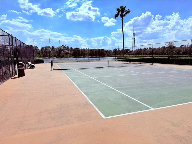 view of tennis court