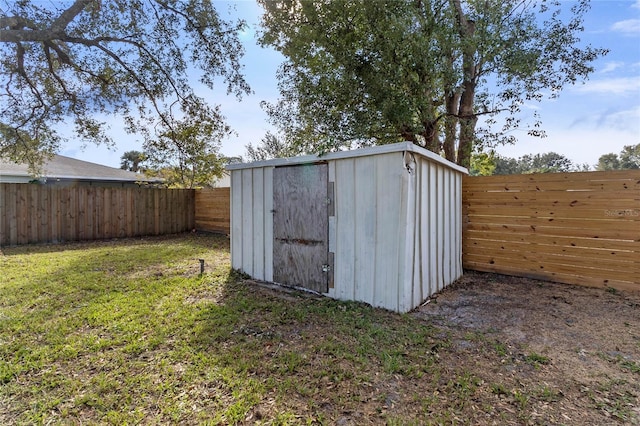 5355 Fay Blvd, Cocoa, FL 32927 - view of shed with a fenced backyard