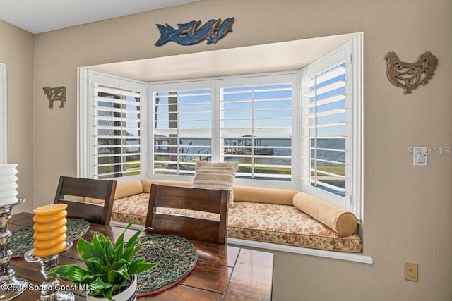 living area featuring plenty of natural light