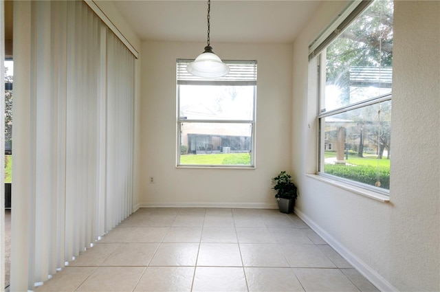 view of tiled empty room