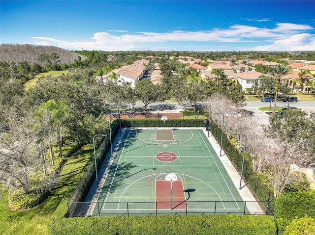 view of basketball court