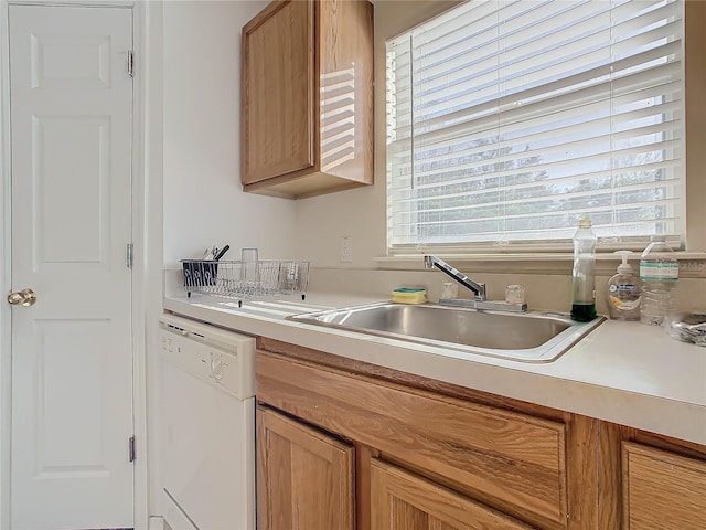 kitchen featuring dishwasher and sink