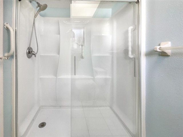 bathroom with walk in shower