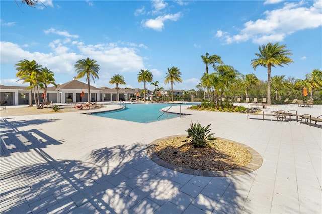 view of pool with a patio