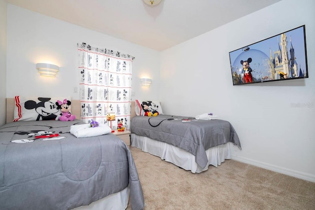 bedroom with carpet floors