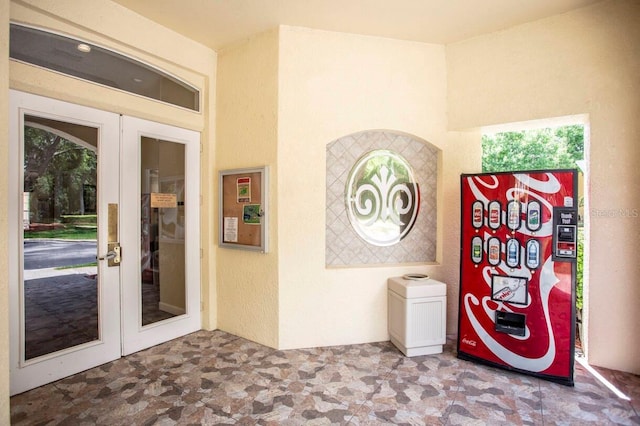 entrance to property with french doors