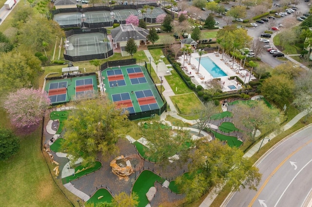 birds eye view of property