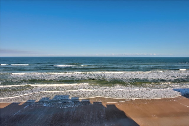 water view with a view of the beach