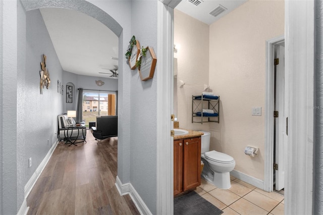 corridor featuring light hardwood / wood-style flooring