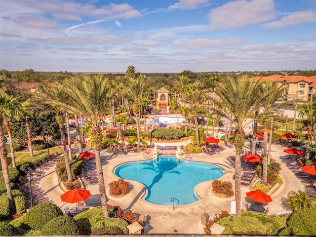 view of pool