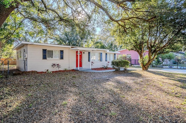 view of ranch-style home