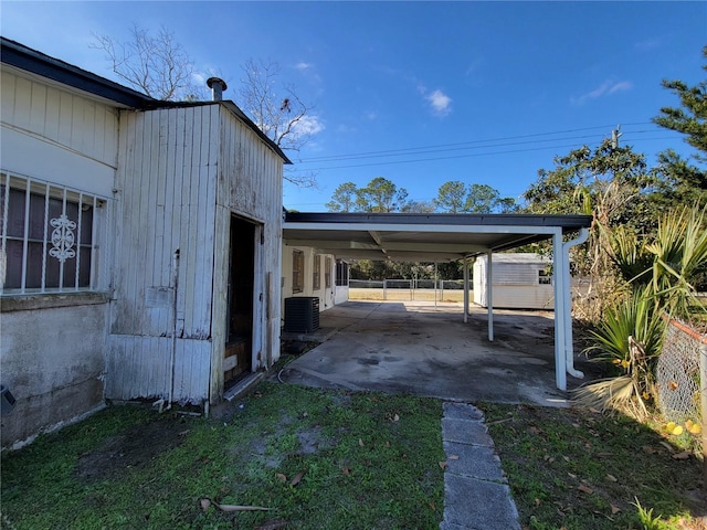 view of parking / parking lot