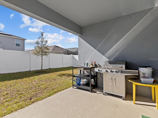 view of patio / terrace featuring area for grilling