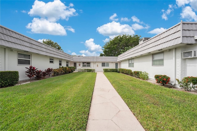 exterior space featuring a yard