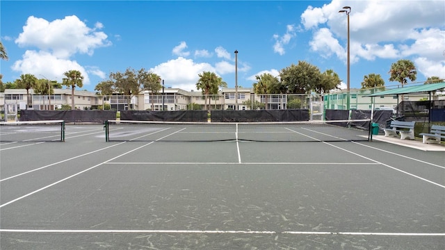 view of tennis court