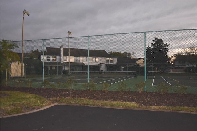 view of tennis court