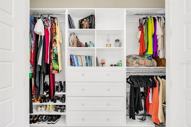 view of closet