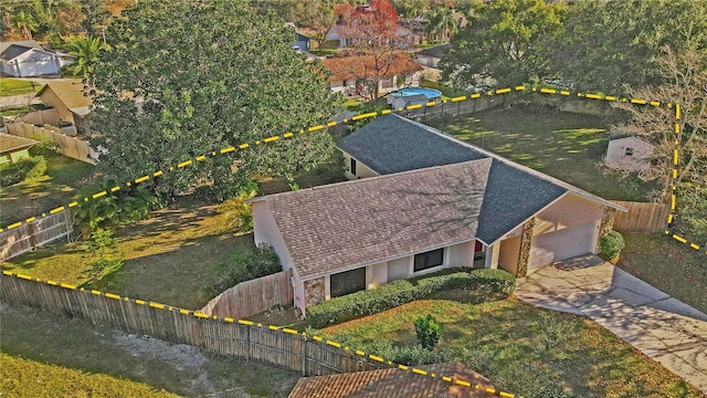 birds eye view of property