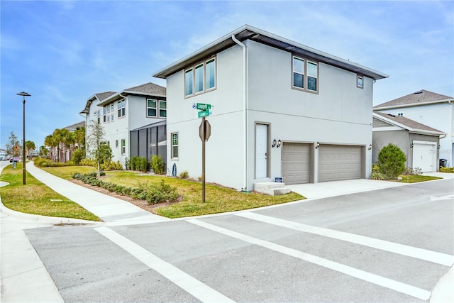 view of home's exterior featuring a garage