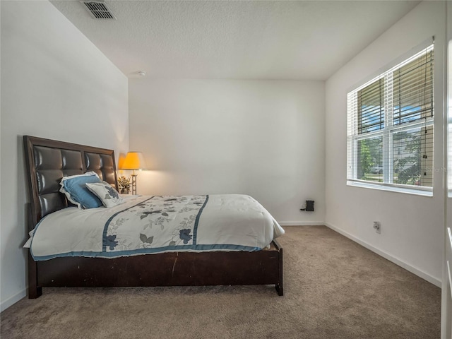 bedroom with carpet floors