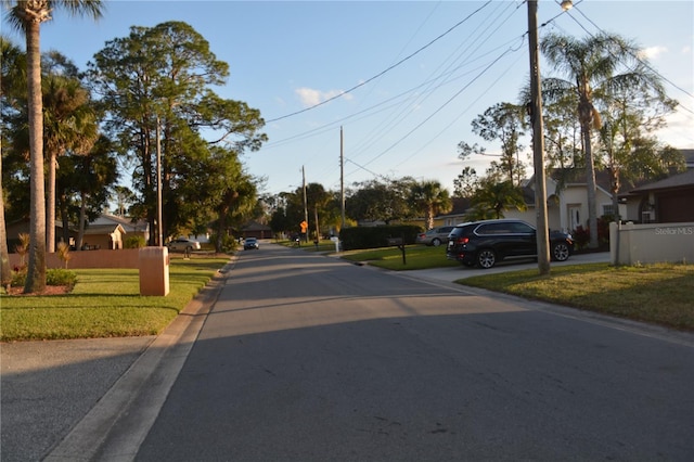 view of road