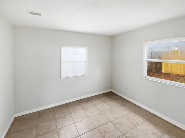 view of tiled empty room