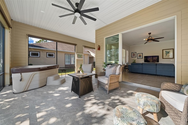 view of sunroom / solarium