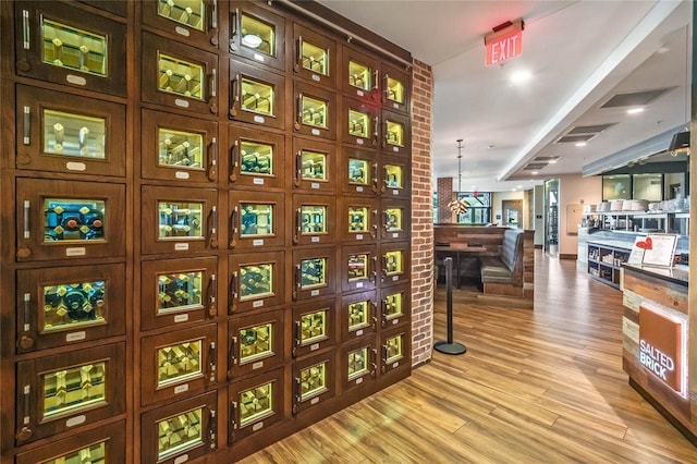 interior space featuring light hardwood / wood-style flooring