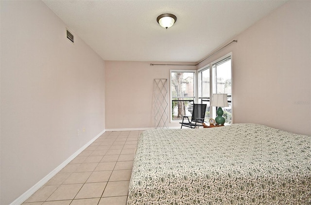 view of tiled bedroom