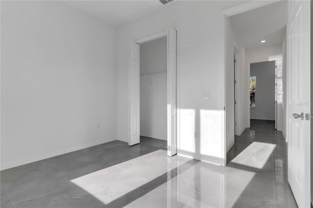 bedroom featuring a closet