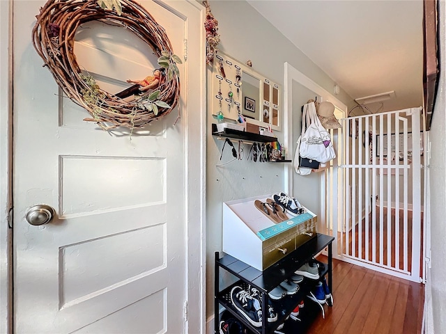 interior space featuring hardwood / wood-style floors